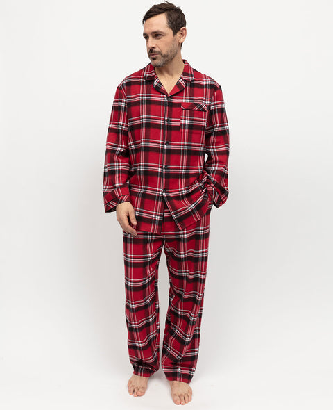 Louis  Mens Brushed Check Pyjama Set