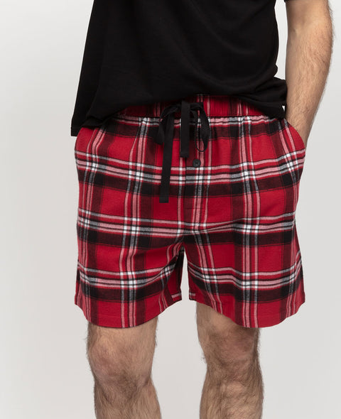 Louis  Mens Brushed Check Shorts