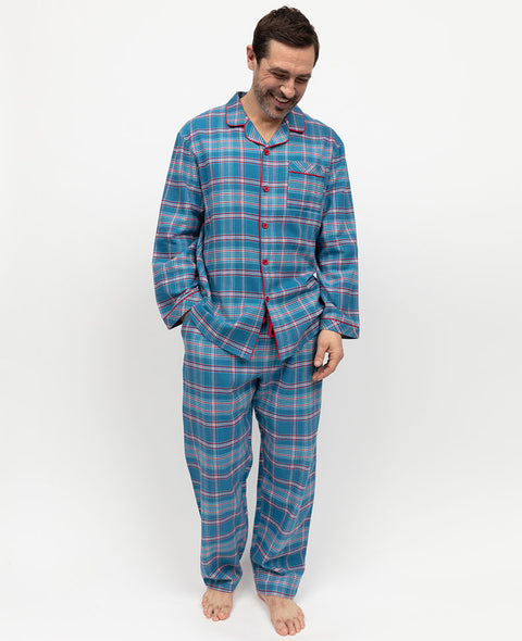 Montana Mens Brushed Check Pyjama Set