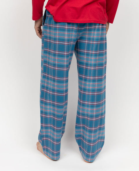 Montana Mens Brushed Check Pyjama Bottoms