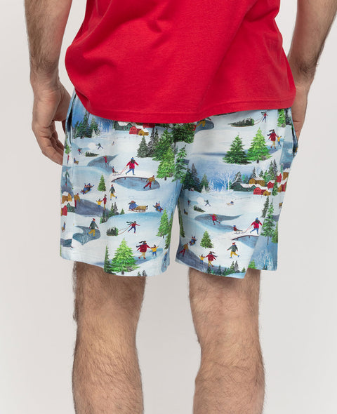 Montana Short en jersey imprimé Winterscape pour homme