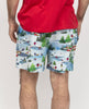 Montana Herren-Shorts aus Jersey mit Winterscape-Print