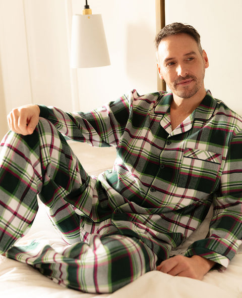 Forrest Mens Brushed Check Pyjama Set