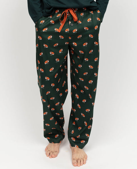 Forrest Bas de pyjama imprimé renard pour homme