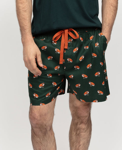 Forrest Mens Fox Print Shorts