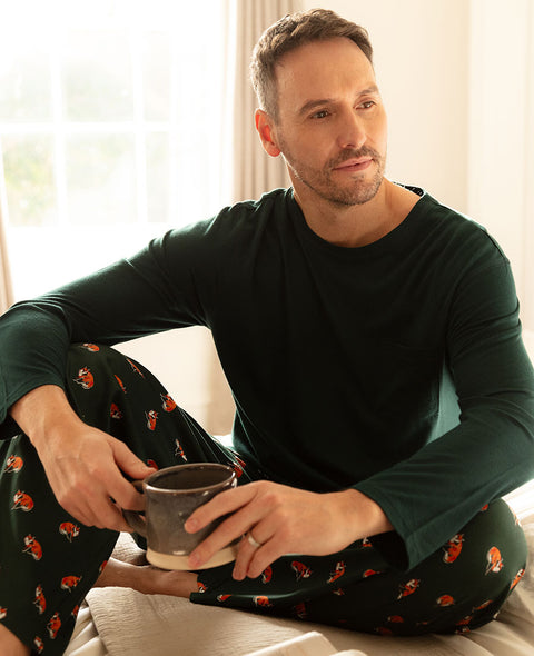 Forrest Mens Jersey T-shirt and Fox Print Pyjama Set