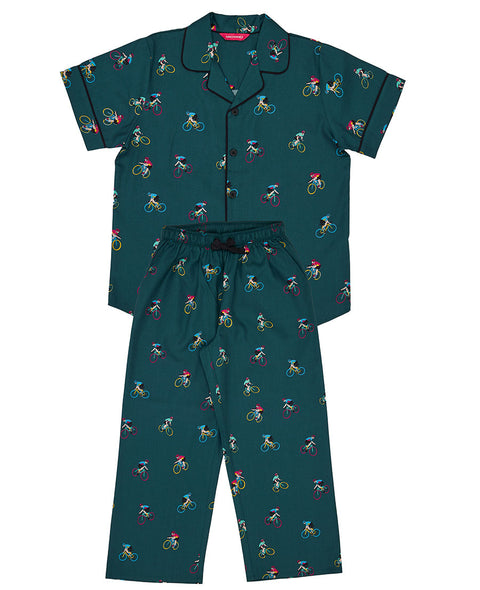 Theo Boys Bicycle Print Pyjama Set