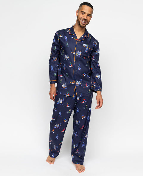 Alpes Mens Ski Print Pyjama Set