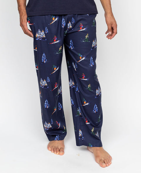 Alpes Mens Ski Print Pyjama Bottoms