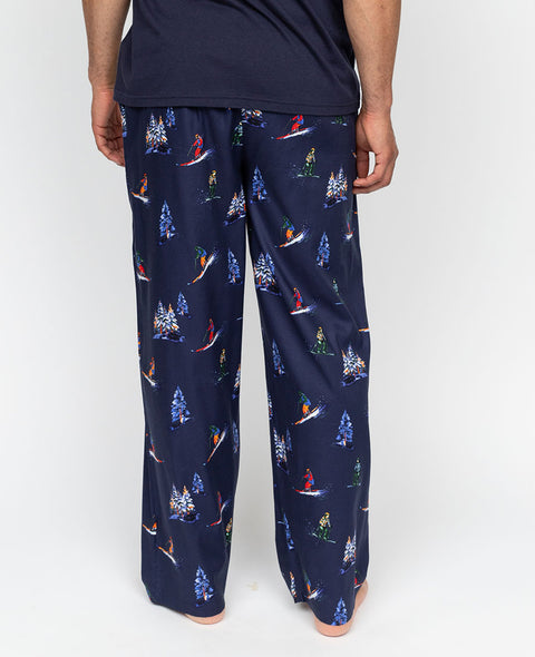 Alpes Mens Ski Print Pyjama Bottoms