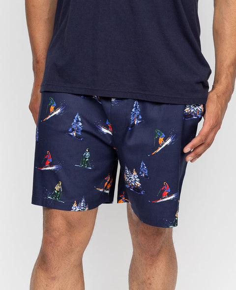 Alpes Mens Ski Print Shorts