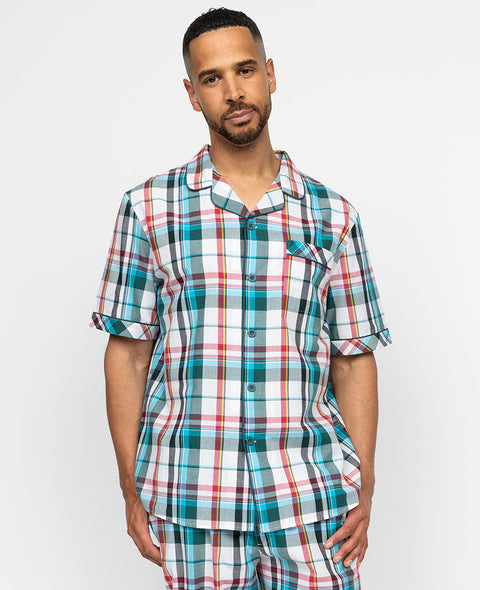 Theo Mens Check Pyjama Top