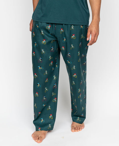 Theo Mens Bicycle Print Pyjama Bottoms