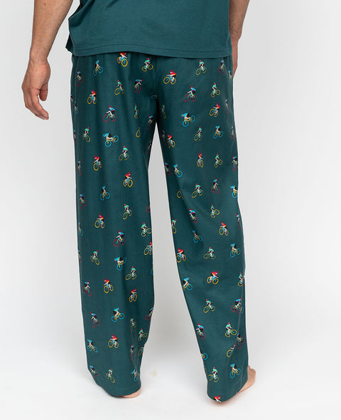 Theo Mens Bicycle Print Pyjama Bottoms