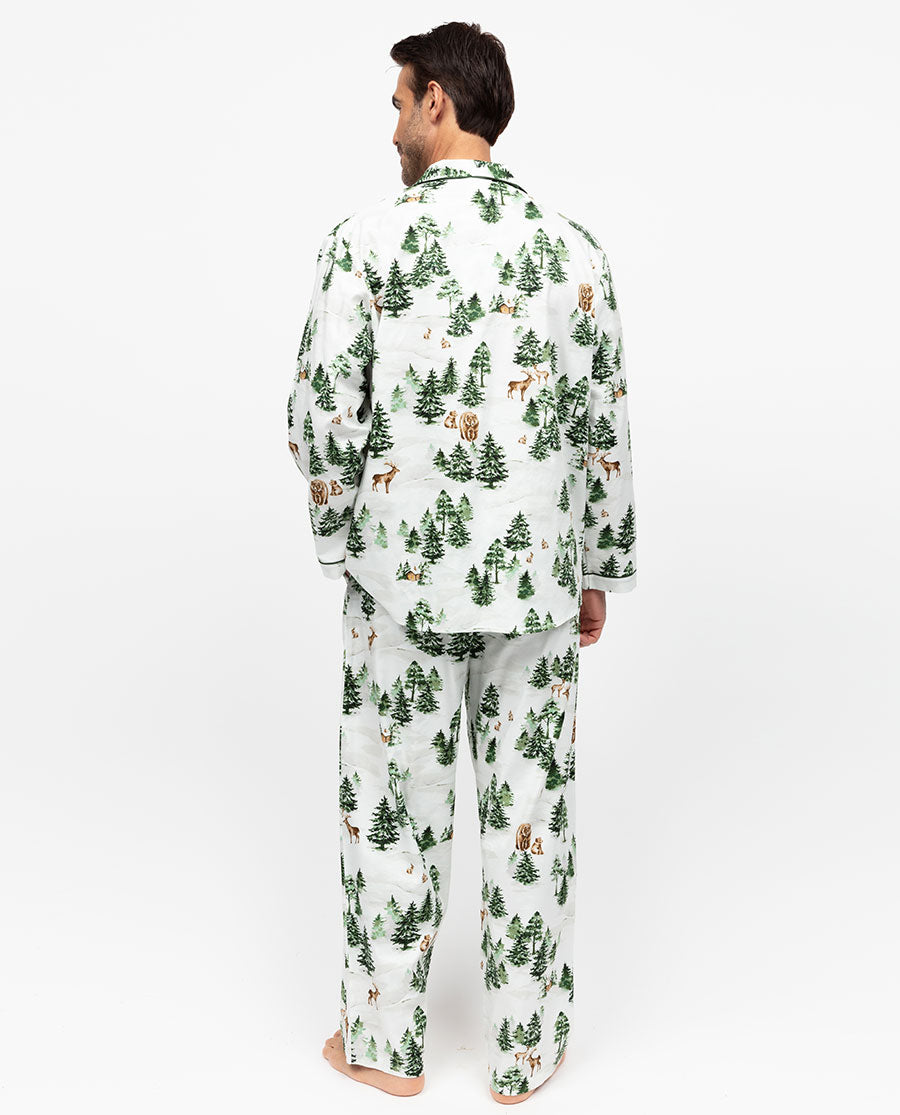 Fern Mens Alpine Print Pyjama Top