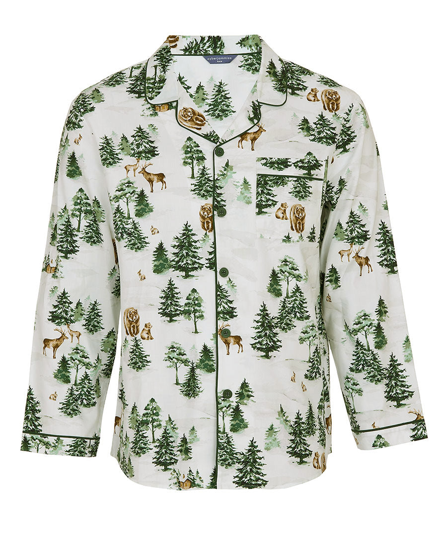 Fern Mens Alpine Print Pyjama Top