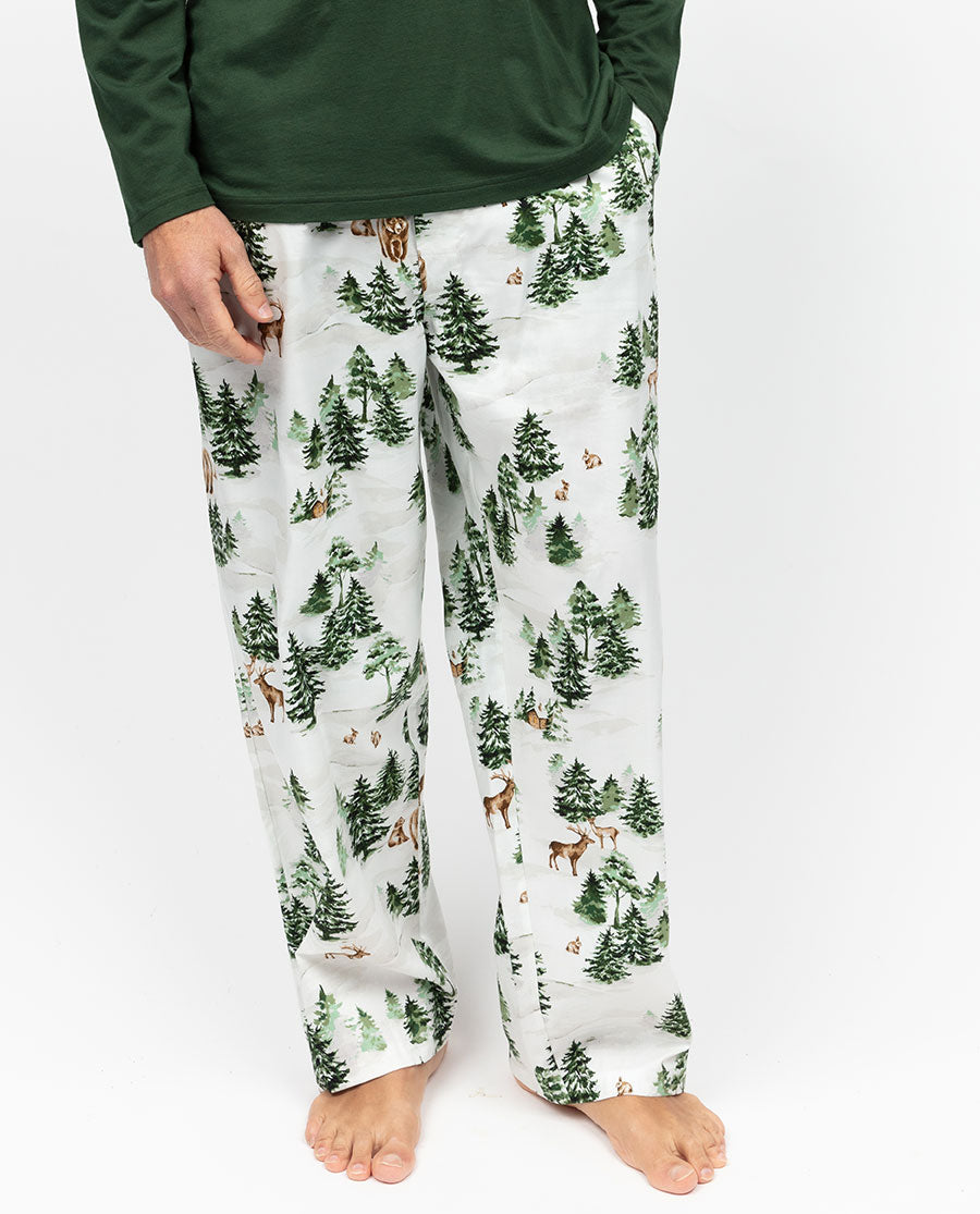 Fern Mens Alpine Print Pyjama Bottoms