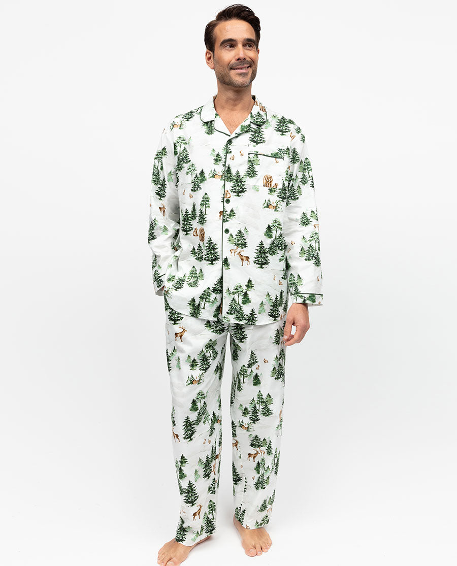 Fern Mens Alpine Print Pyjama Bottoms