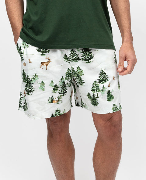 Fern Mens Alpine Print Shorts