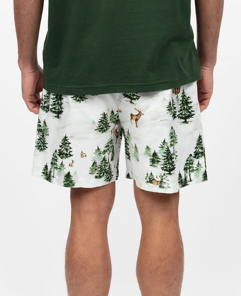 Fern Mens Alpine Print Shorts