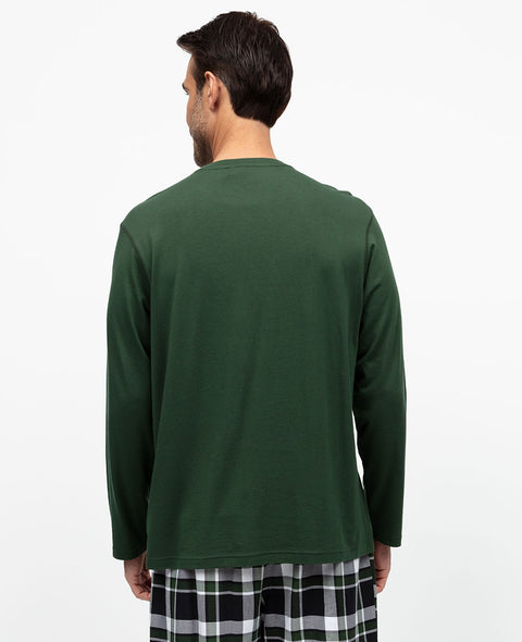 Fern Mens Green Jersey T-shirt