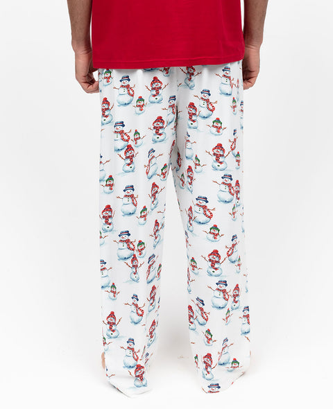 Blaze Mens Snowman Printed Jersey Pyjama Bottoms