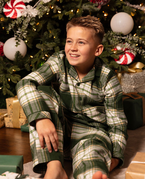 Fern Kids Unisex Brushed Check Pyjama Set
