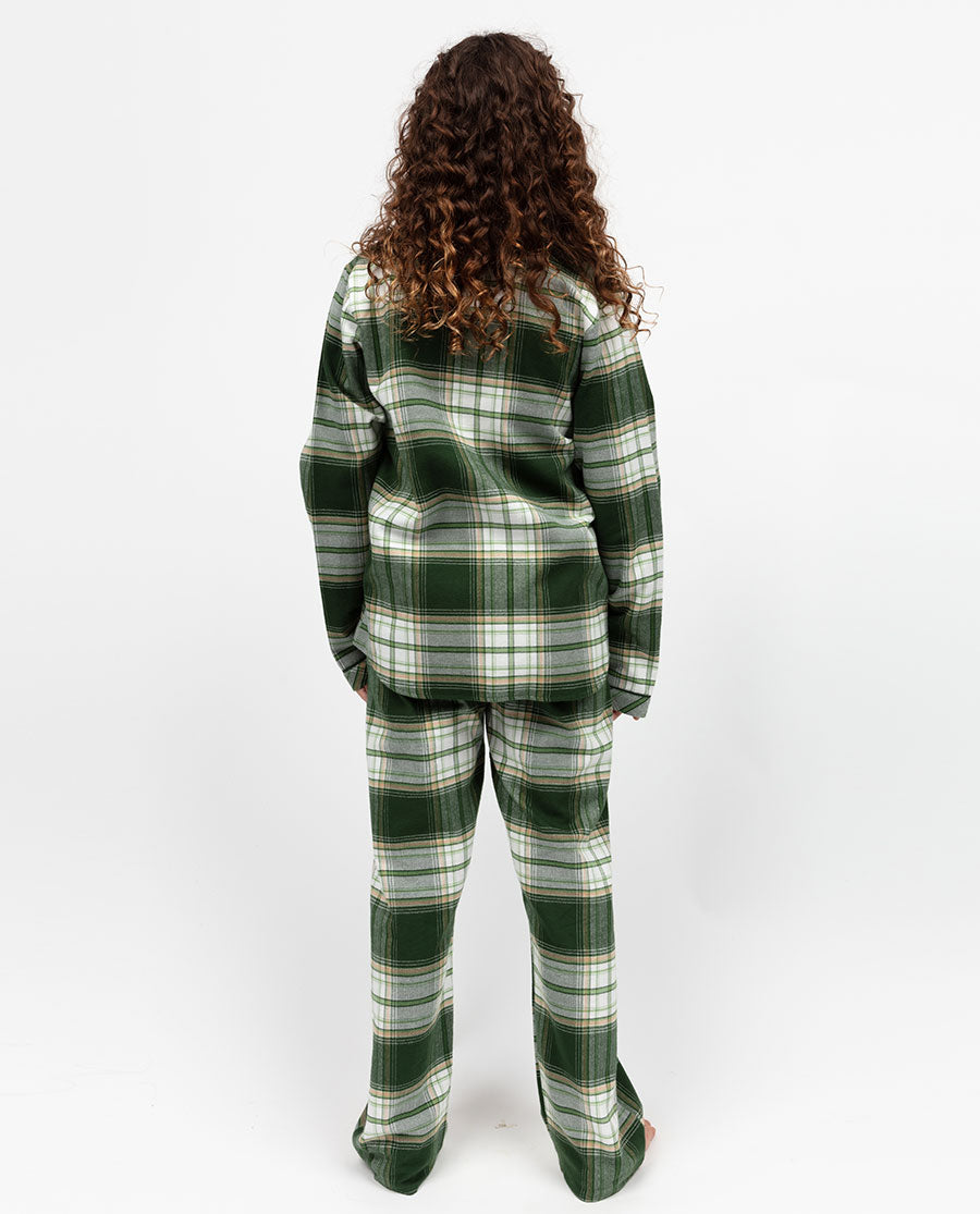Ensemble de pyjama unisexe à carreaux brossés Fern Kids