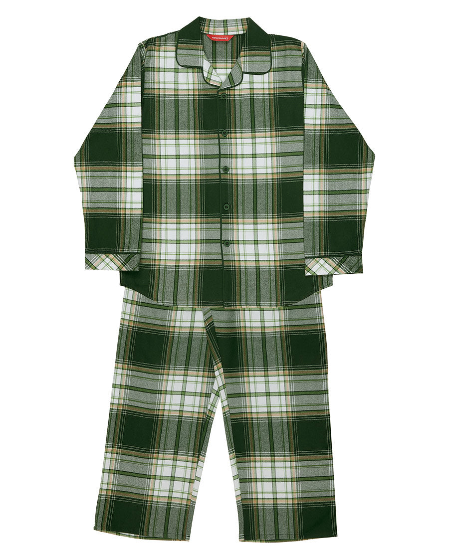 Ensemble de pyjama unisexe à carreaux brossés Fern Kids