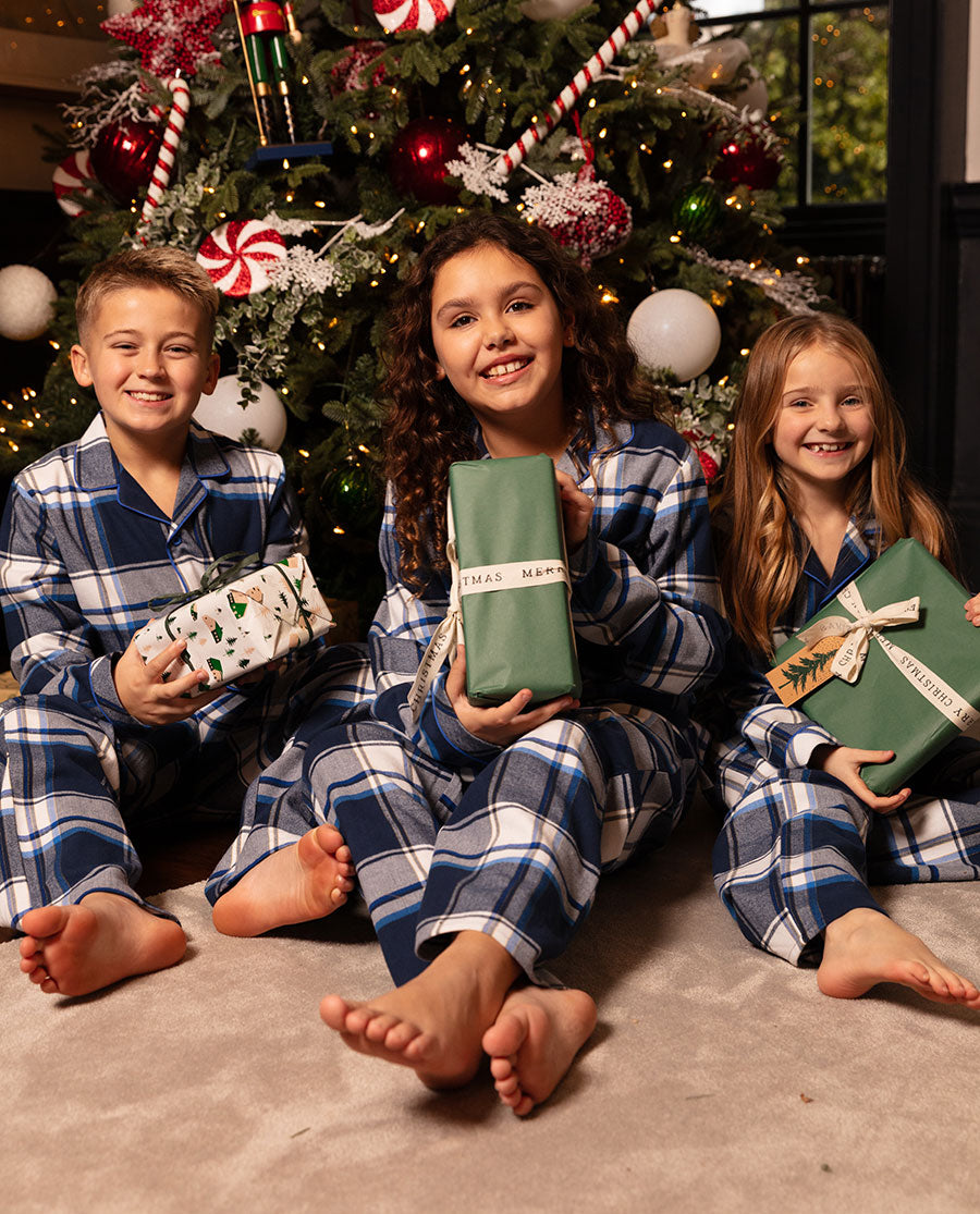 Frosty Kids Unisex Brushed Check Pyjama Set