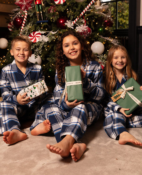 Frosty Kids Unisex Brushed Check Pyjama Set