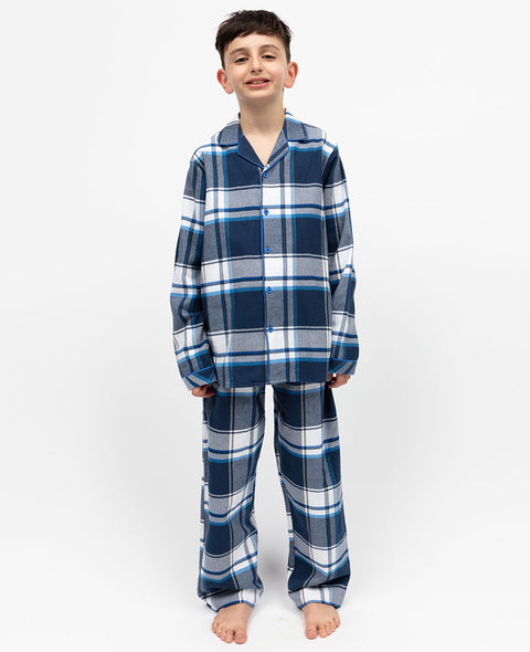 Frosty Kids Unisex Brushed Check Pyjama Set