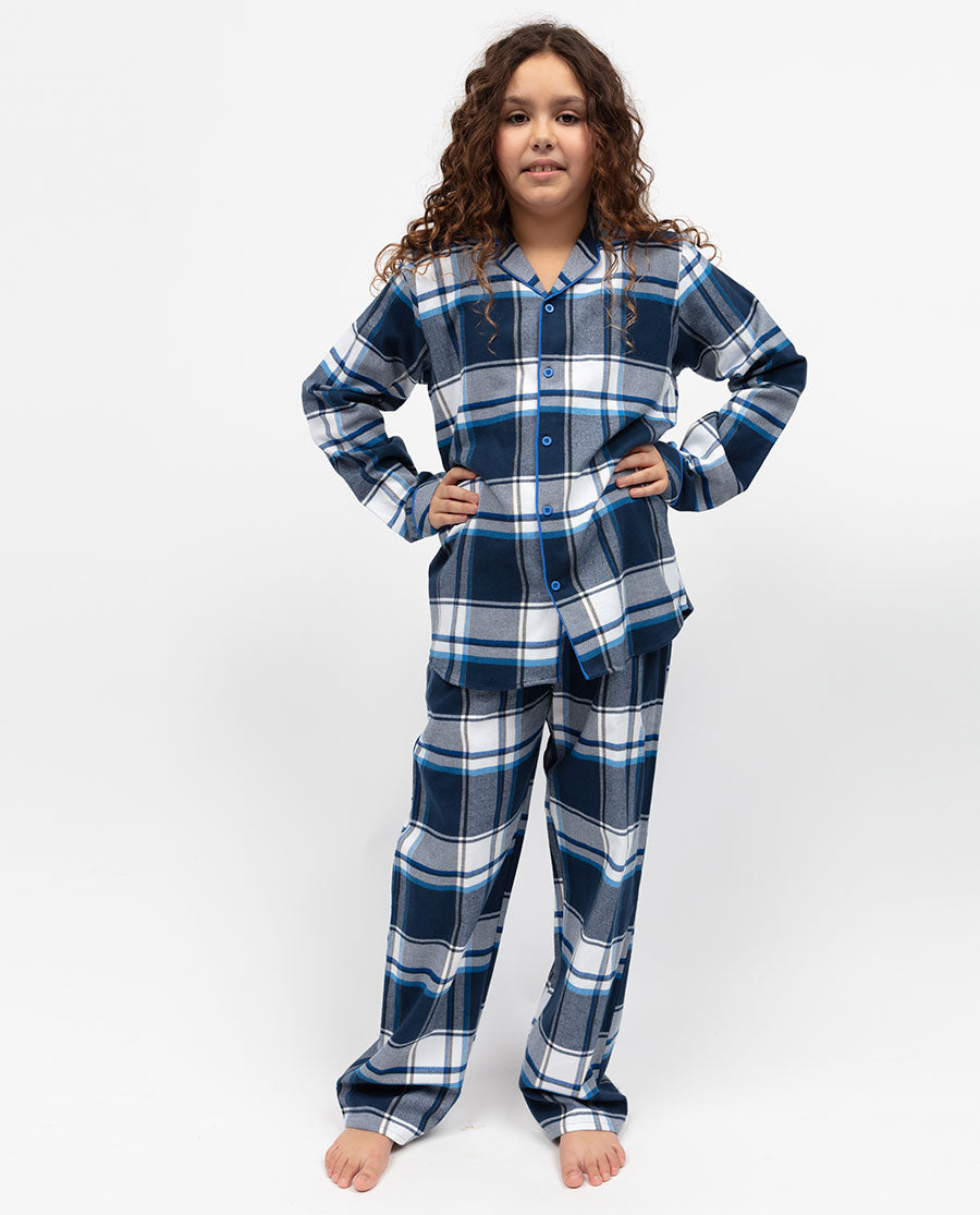 Frosty Kids Unisex Brushed Check Pyjama Set