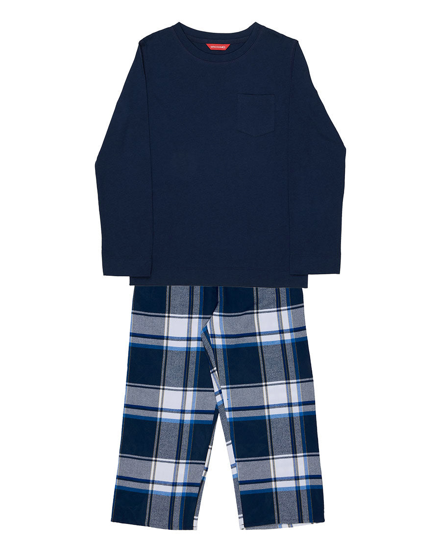 Frosty Kids Unisex Jersey T-shirt and Brushed Check Pyjama Set