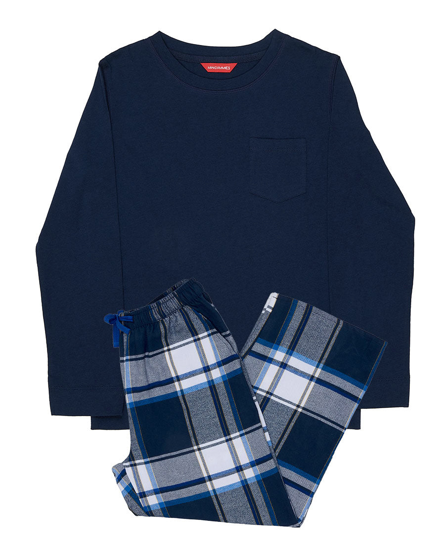 Frosty Kids Unisex Jersey T-shirt and Brushed Check Pyjama Set
