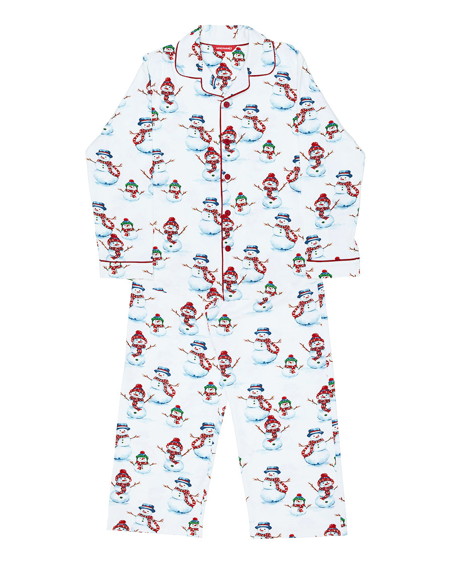 Ensemble de pyjama unisexe en jersey imprimé bonhomme de neige Blaze Kids