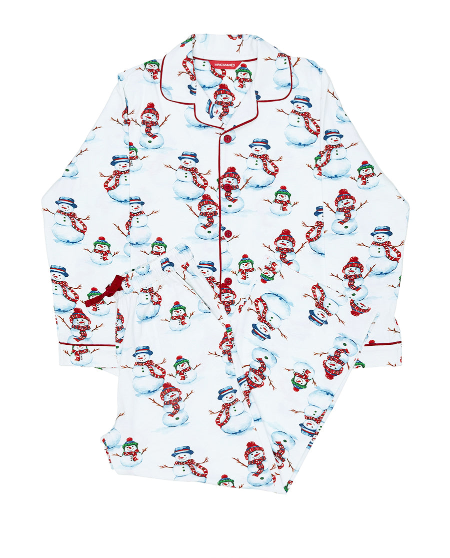 Ensemble de pyjama unisexe en jersey imprimé bonhomme de neige Blaze Kids