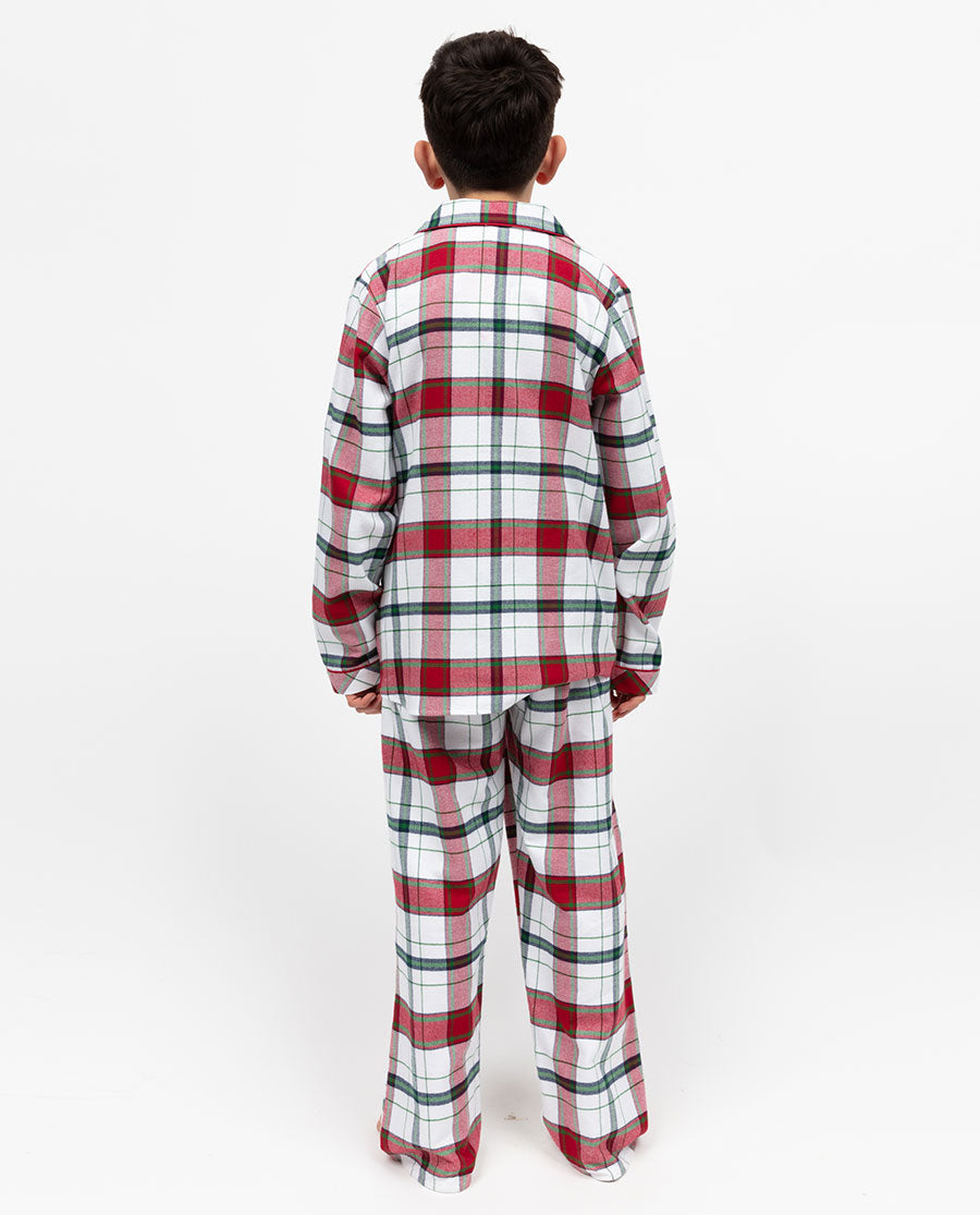 Blaze Kids Unisex Brushed Check Pyjama Set