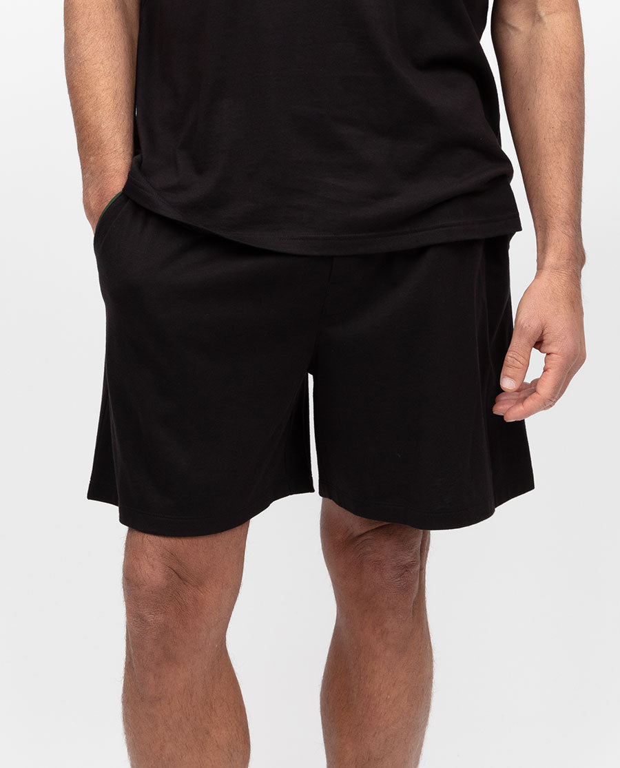 Olivgrüne Jersey-Shorts für Herren