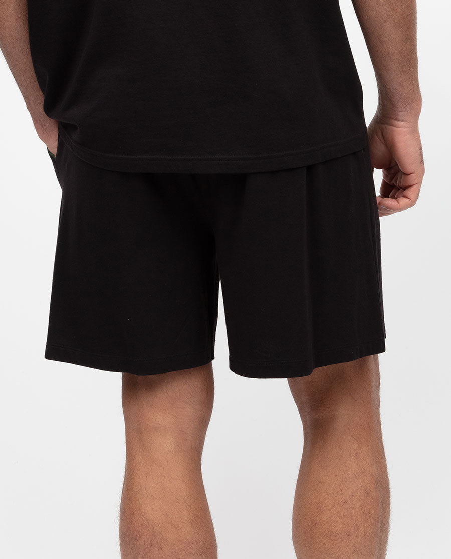 Olivgrüne Jersey-Shorts für Herren