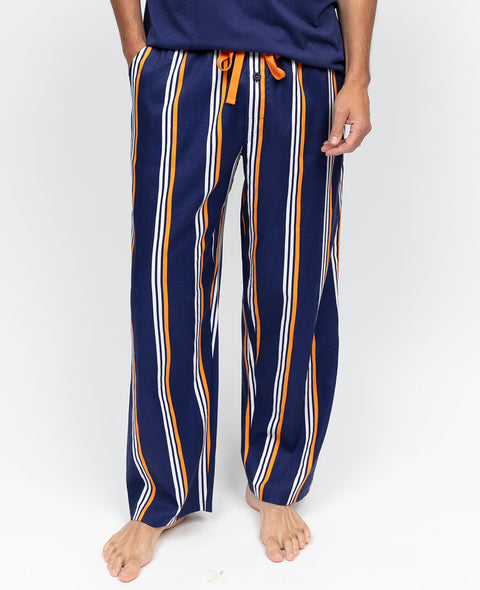 Indigo Mens Printed Stripe Pyjama Bottoms