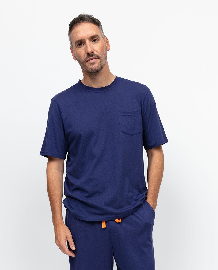 Indigo Mens Jersey T-shirt