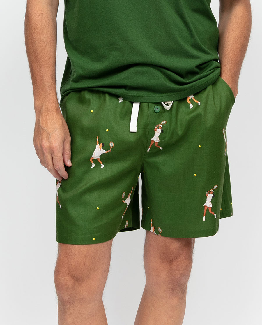 Charlie Mens Tennis Print Shorts