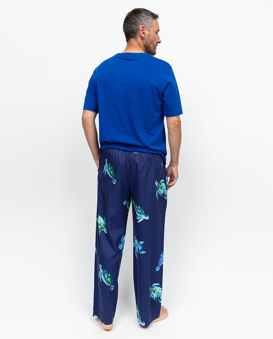 Ashley Mens Turtle Print Pyjama Bottoms