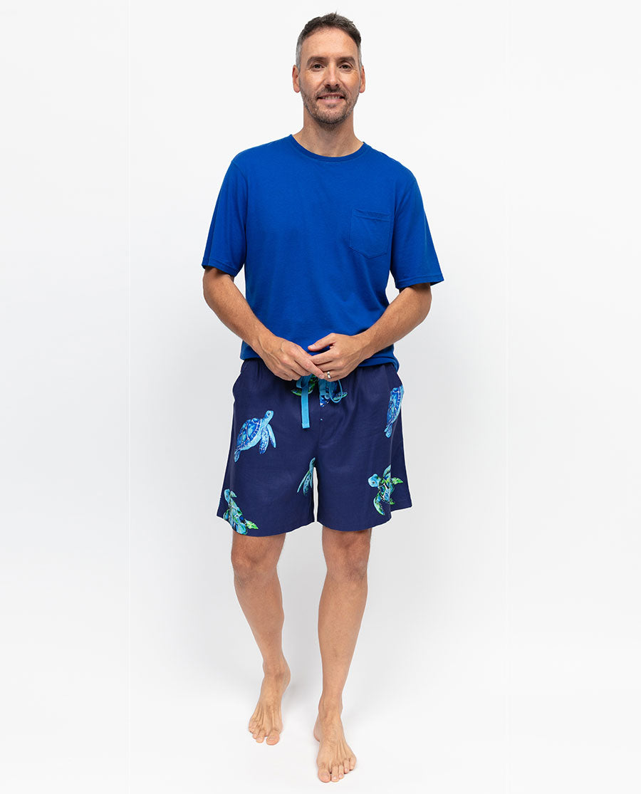 Ashley Mens Turtle Print Shorts