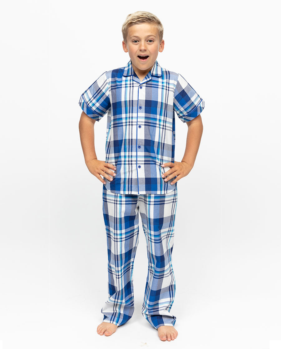 Ashley Boys Check Pyjama Set