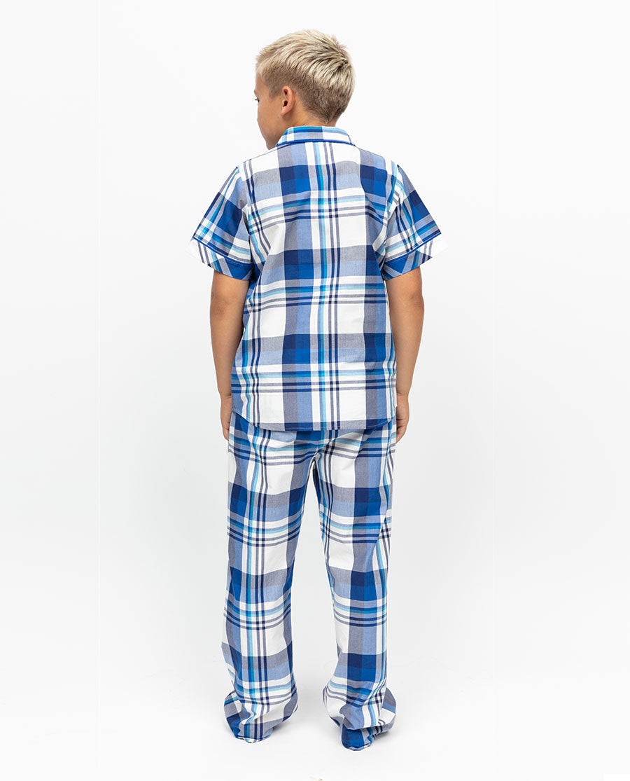 Ashley Boys Check Pyjama Set