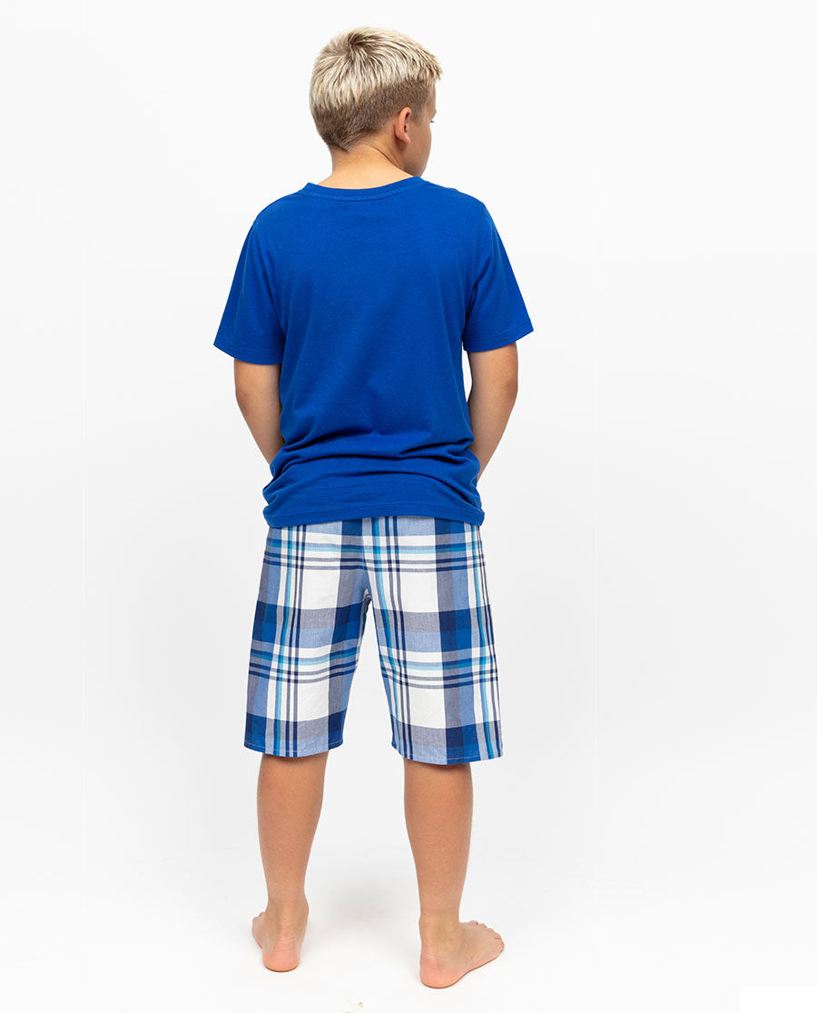 Ashley Boys Jersey T-shirt and Check Shorty Set