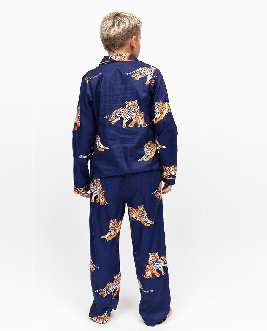 Indigo Kids Unisex Tiger Print Pyjama Set
