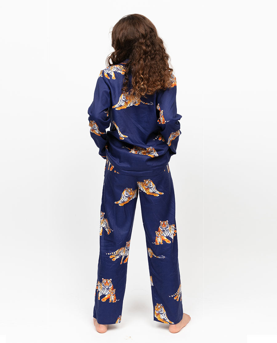 Indigo Kids Unisex Tiger Print Pyjama Set